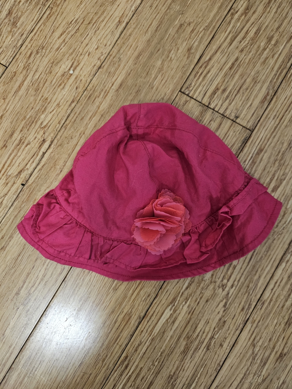 Girls' Pink Floral Sun Hat - Kids Accessories